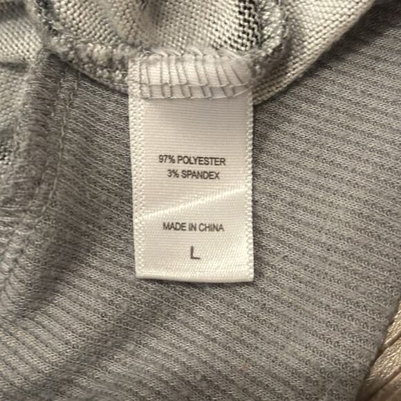 Muk Lucks Women's Butter Knit Loungewear Set Gray Black Size L - Picture 9 of 15